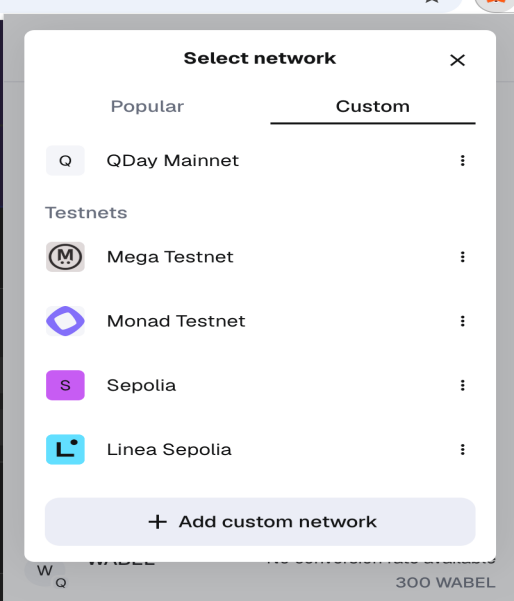 Add QDay Mainnet to MetaMask